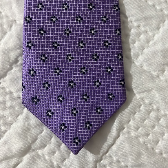 Purple stylish skinny tie - Picture 3 of 4